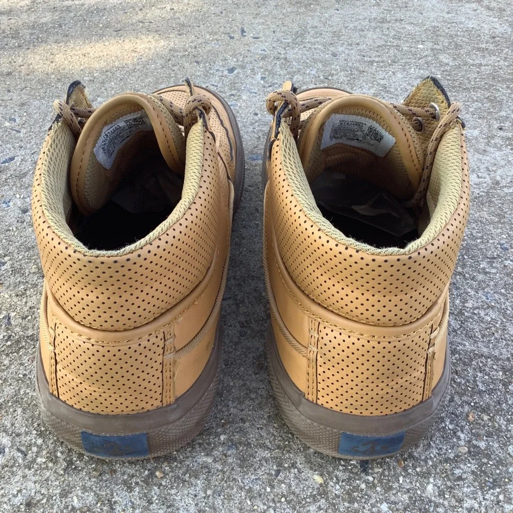 Speedy Top-Sider Rare Soletide 2-Eye Mid Mens Wheat Sneakers‎ STS24693 Size 10.5